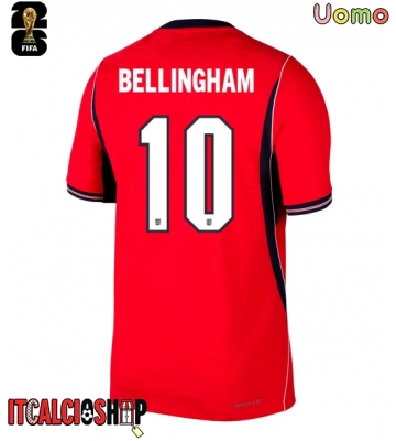 Inghilterra Jude Bellingham #10 Seconda Maglia Mondiali 2026 Manica Corta